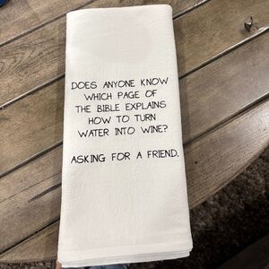 Say it with a Towel Kitchen Towel with Saying 100% Cotton CB